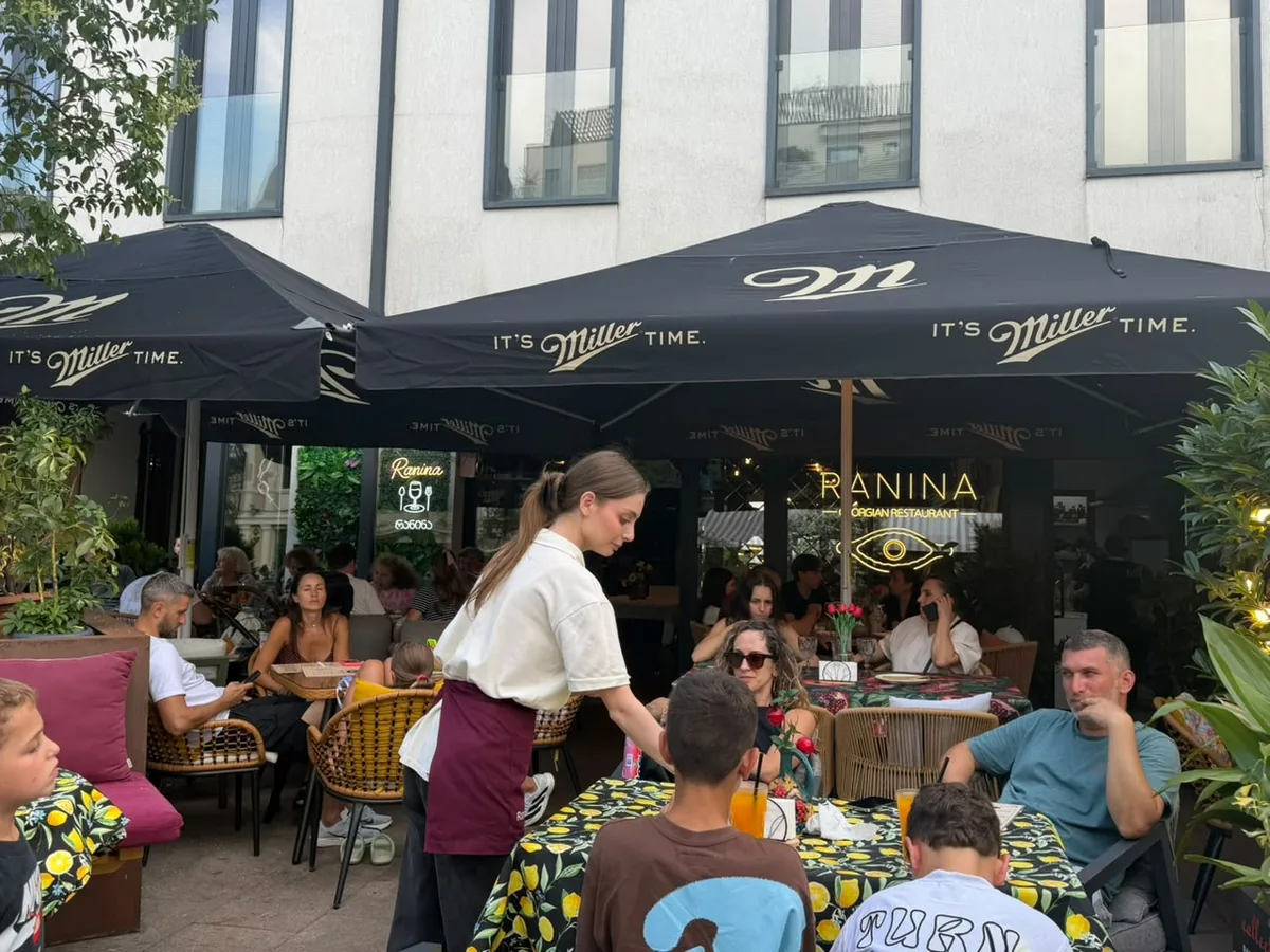 Ranina terrace during the day