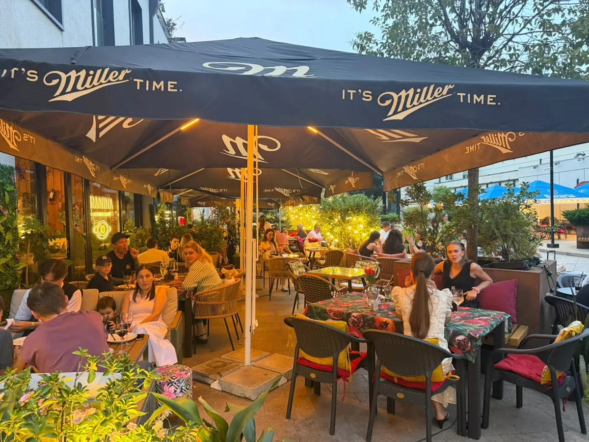 Ranina terrace in the evening